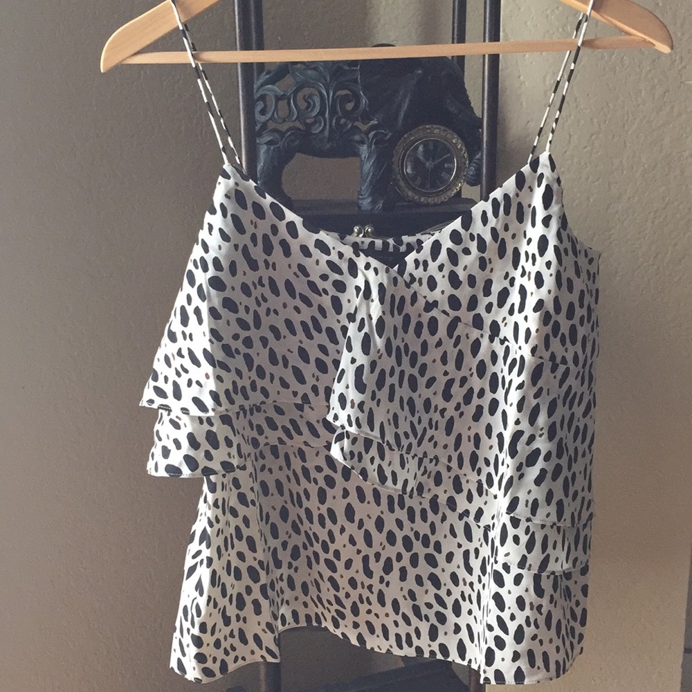 J Crew layered  Leopard Camisole
